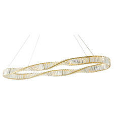 Gregory Iron & Crystal LED Pendant Light