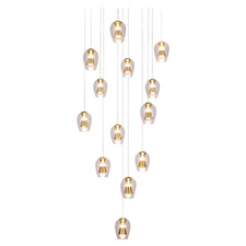 Betsy Iron & Glass LED 13 Light Pendant