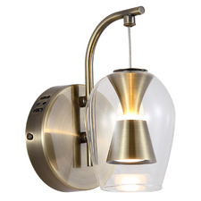 Betsy Iron & Glass LED Wall Light