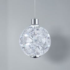 Bridget Iron & Crystal LED Pendant Light