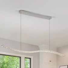 Arlette Iron & Crystal LED Pendant Light