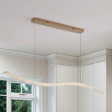 Arlette Iron & Crystal LED Pendant Light