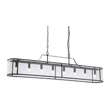 Vance Iron & Glass 8 Light Pendant