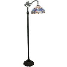 Dragonfly Leadlight Gooseneck Tiffany Floor Lamp