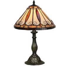 50cm Tiffany Leaf Table Lamp in Zinc Alloy
