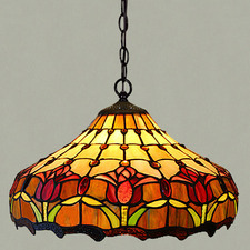 Tulip Leadlight 2 Light Pendant