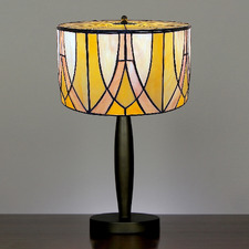 Victorian Tiffany Stained Glass Table Lamp