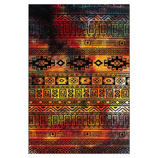 Multi-Coloured Southwestern Nebula Power-Loomed Rug