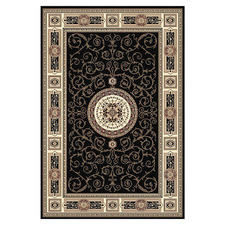 Black & Brown Core Chateau Power-Loomed Rug