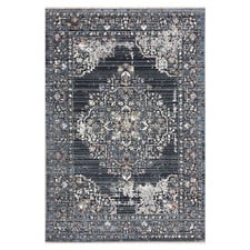 Dark Grey Crest Twilight Power-Loomed Rug