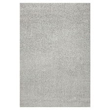 Light Grey Ridges Power-Loomed Rug