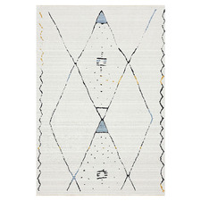 Cream Sketch Twilight Power-Loomed Rug