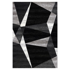 Black & Grey Mosaic Amore Power-Loomed Rug