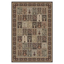 Brown Checker Chateau Power-Loomed Rug