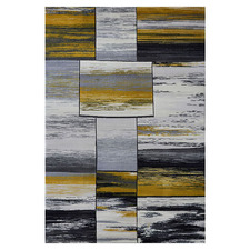 Grey & Gold Patch Sonny Power-Loomed Rug