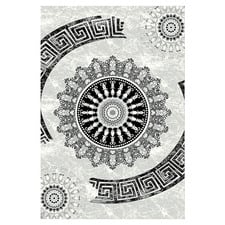Grey Dome Beantown Power-Loomed Rug