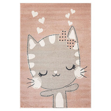 Pink Cat Dreamy Kids' Rug
