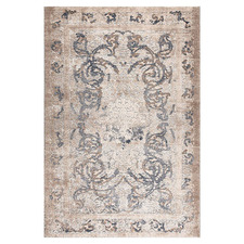 Beige & Brown Pleasure Power-Loomed Rug