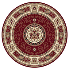 Red Core Chateau Round Rug