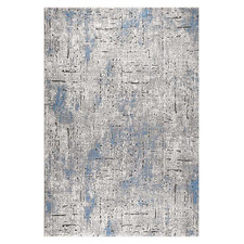 Blue Ikat Maxim Power-Loomed Rug
