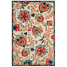 Orange Lhasa Indoor Outdoor Rug