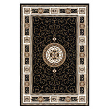 Black Ceres Power-Loomed Rug