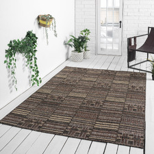 Brown Nually Flat Weave Indoor/Outdoor Rug