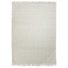 Off White Munich Hand-Woven Wool Rug