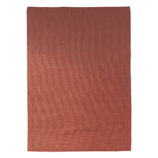 Terracotta & Red Zeak Flat Weave Jute Rug