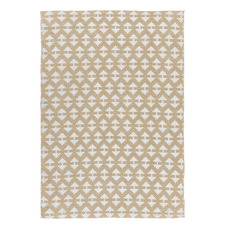 White Arrow Flat Weave Rug