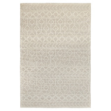 Ivory Palermo Hand-Woven Wool Rug