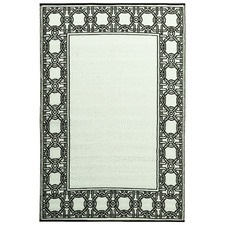 Bordered Power-Loomed Outdoor Rug