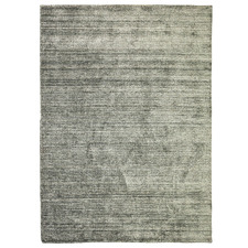 Grey Hand-Knotted Bamboo Silk & Wool Rug