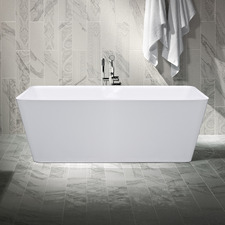 Sculpt Gloss White Acrylic Freestanding Bath