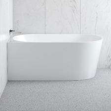 Blaze Gloss White Acrylic Corner Bath