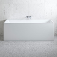 Cubiz Gloss White Acrylic Freestanding Bath