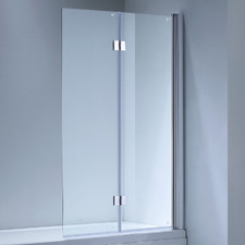 Tallow 938 x 1420mm Chrome Semi-frameless Bath Shower Screen