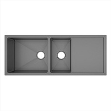 Hanes 1160mm Undermount 1 & &frac12; Stainless Steel Kitchen Sink with Drainer