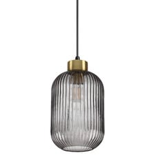 Myff Steel Small Reeded Glass Pendant Light