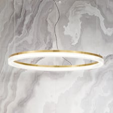 Crown Brass LED Pendant Light