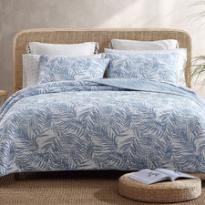 Palm Day Queen Cotton Coverlet Set