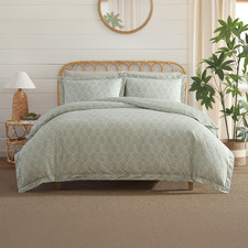 Line Palms Cotton Quilt Cover Set