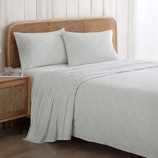 Palm Day Cotton Percale Sheet Set