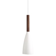 Pure Metal & Walnut Mini Pendant Light