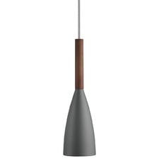Pure Metal & Walnut Mini Pendant Light
