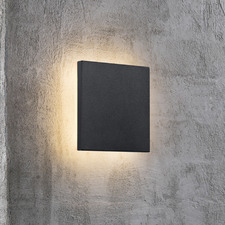 Black Artego Square Exterior Wall Light