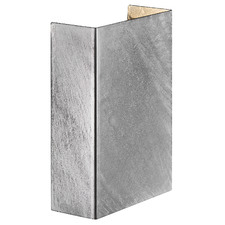 Fold 10.5cm Galvanised Steel Outdoor Up/Down Wall Light