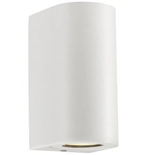 Canto Maxi White Aluminium Outdoor Up/Down Wall Light