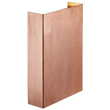 Fold 15cm Copper Outdoor Up/Down Wall Light