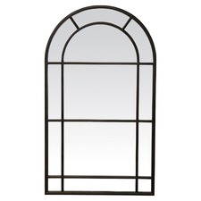 Antique Bronze Medium Iron Arched Mirror